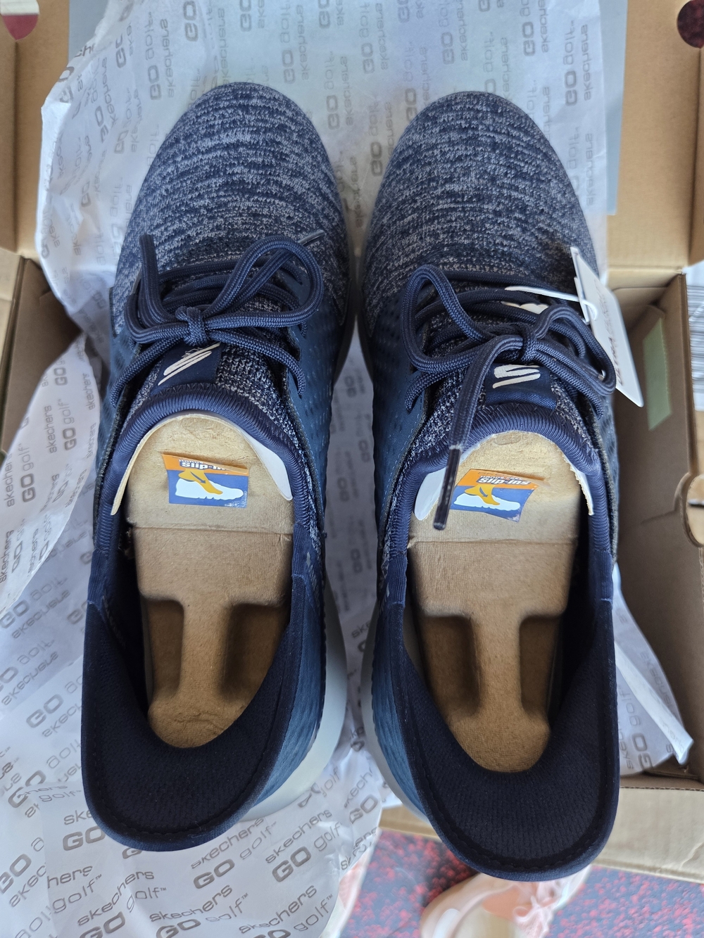 Skechers Men's Navy GOwalk Adaptive Lace-Up Sneakers
